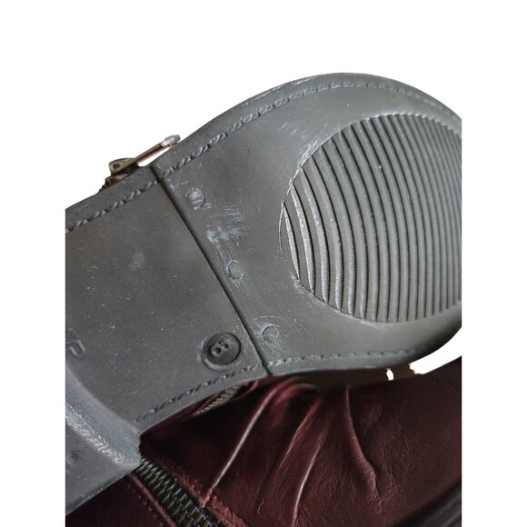 Miz Mooz Luna Burgundy Wine Leather Boot Size 8 Women's   49 - Picture 11 of 16